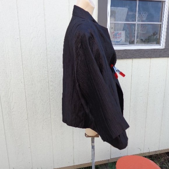 Fab Brown Textured Eileen Fisher Woman Silk Blend Open Jacket 2xl - Picture 14 of 16